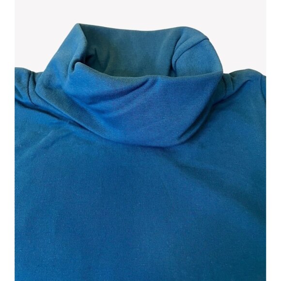 NWOT Only Necessities Women's Plus L 18-20 Long Sleeve DEEP TEAL Turtleneck - Picture 3 of 5